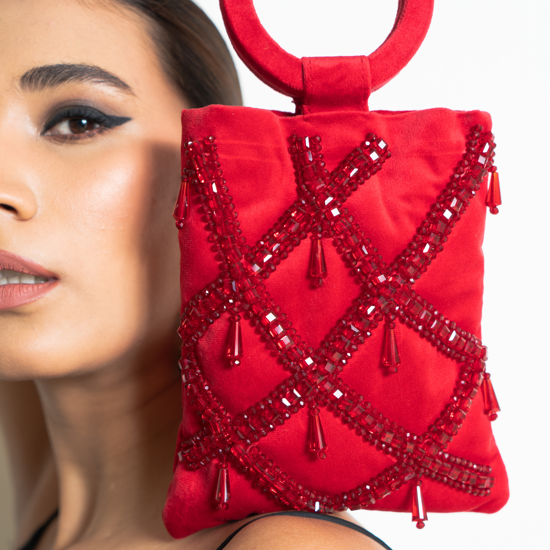 Madonna Red Luminaire Bag