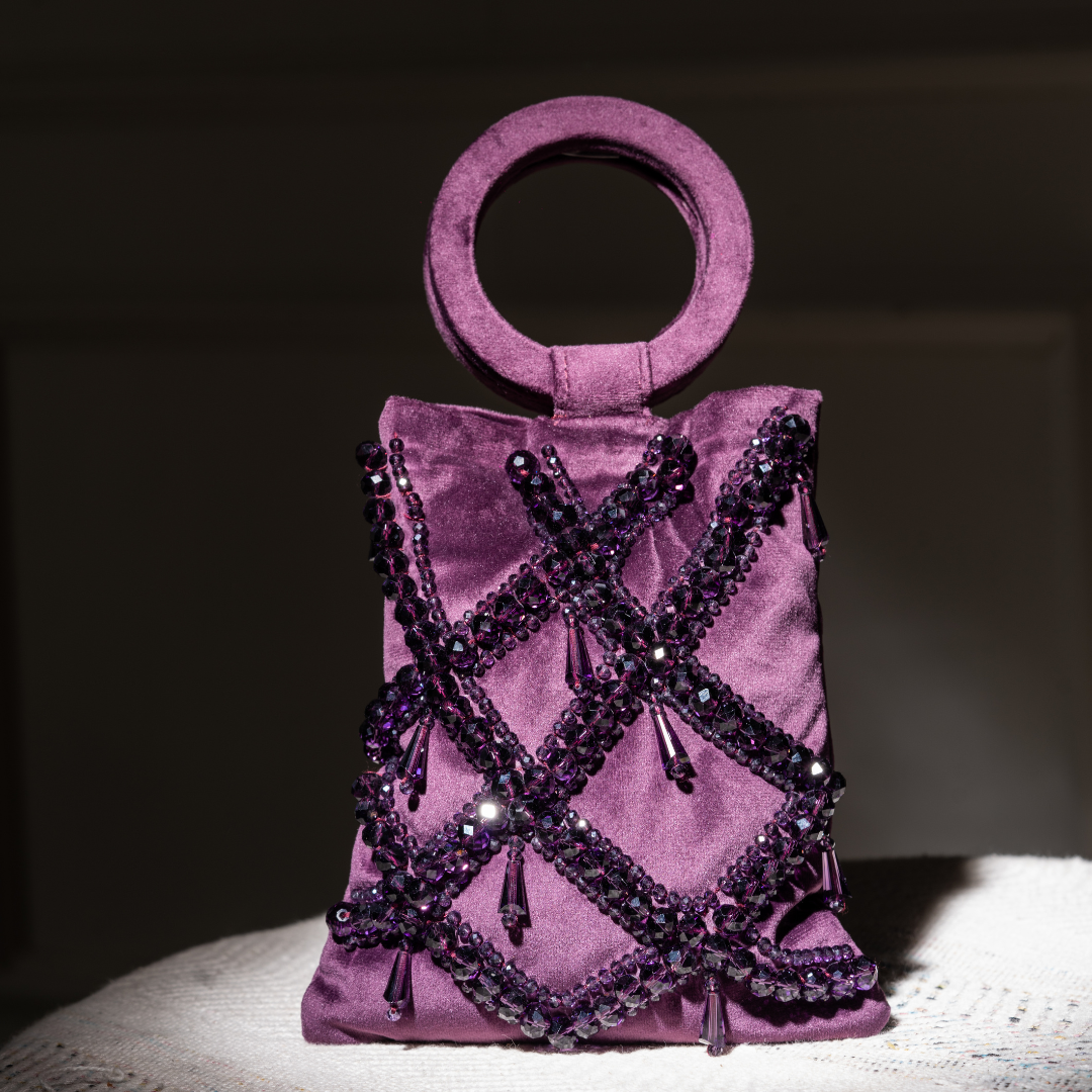 Elizabeth Aubergine Luminaire Bag